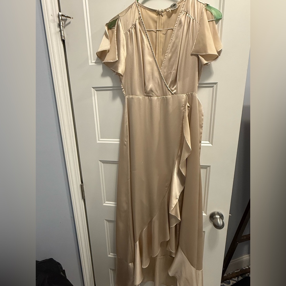 Altar'd State Cream High Low Dress
